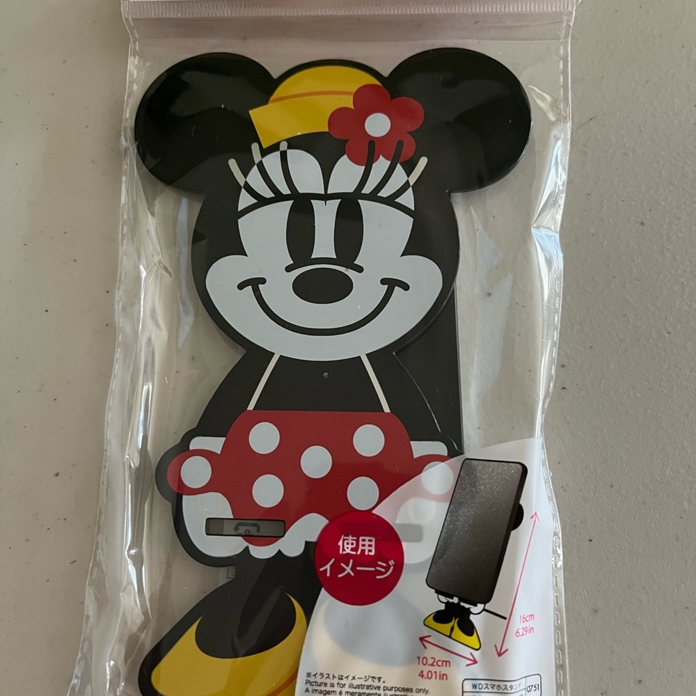 Disney Minnie Mouse Phone Stand - Black and Red